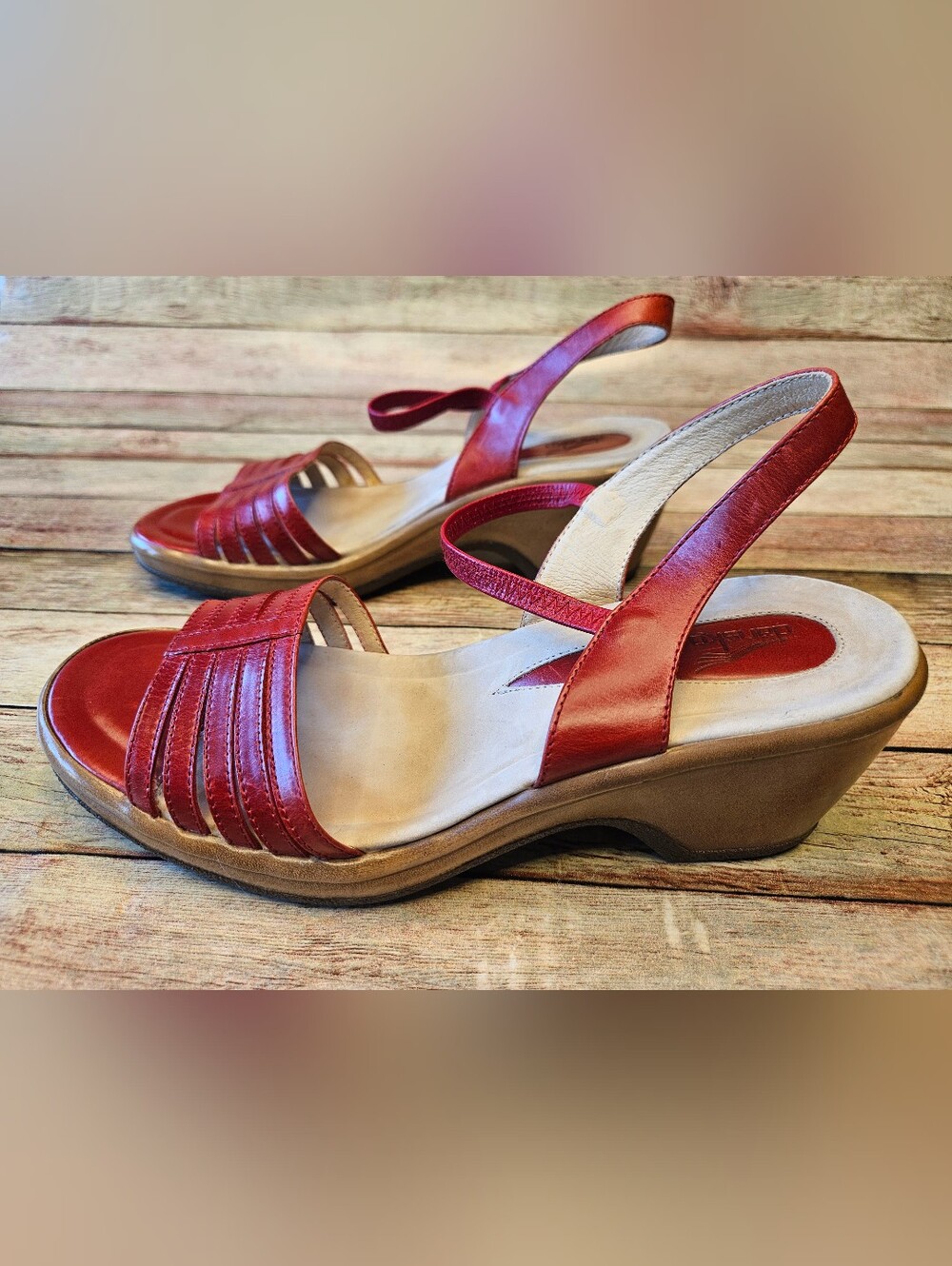 Dansko Ashley Wedge Strappy Sandals. Size 39